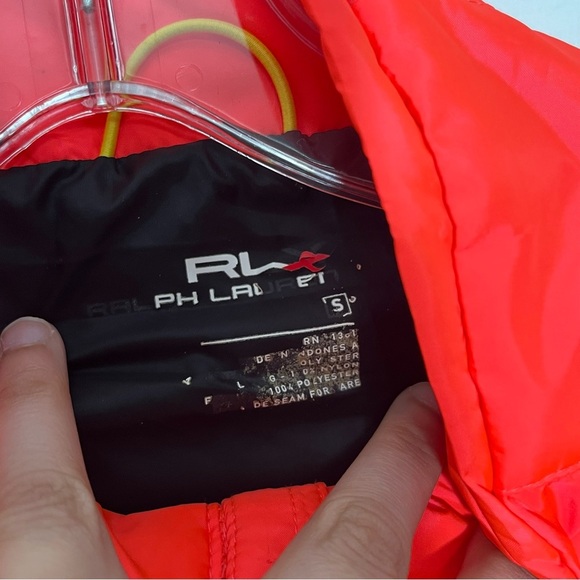 NWT RALPH LAUREN RLX Neon Pink Puffer Vest With Zipper Pockets | size Small - Picture 3 of 15